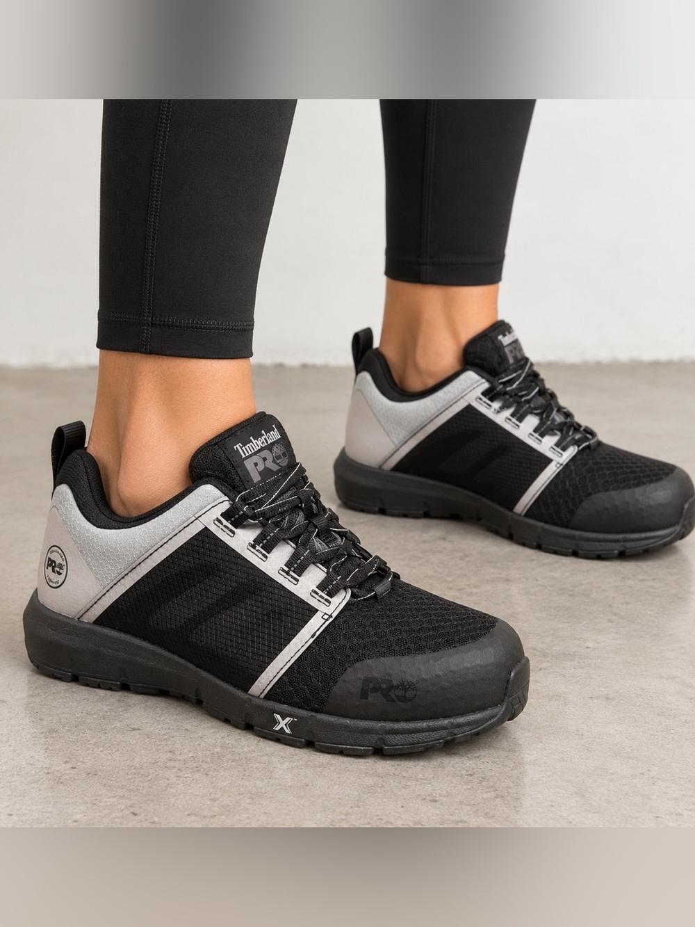 Timberland PRO Radius Women’s Composite Toe Work Shoes Black Gray Size 9